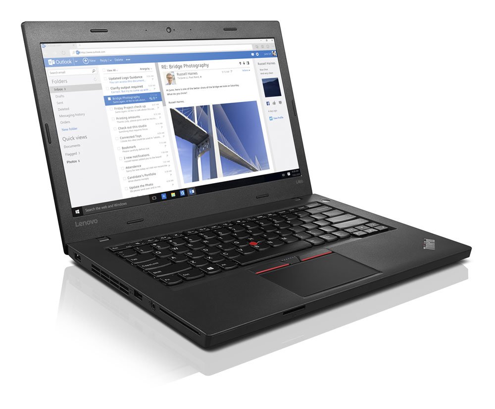 Lenovo Business Laptop Notebook ThinkPad L460 i5-6200u 8GB 256GB SSD 1920x1080 Windows 11 (Ricondizionato)