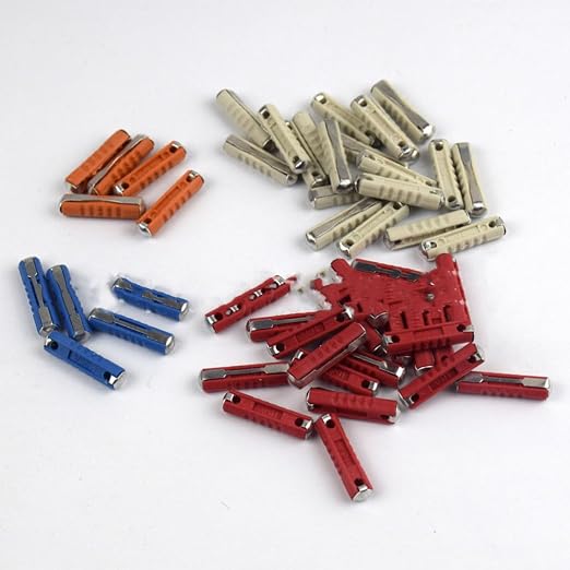 Kit de fusibles automotrices YARNOW, 50 piezas, material zinc y baquelita, para auto, camioneta, SUV, camper, ATV y más miniatura 8