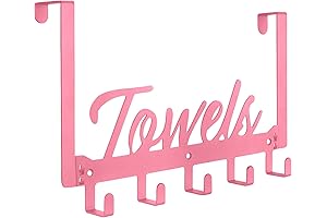 Over The Door Hooks: The Graceful Addition to Your Rose Gold Bathroom Decor