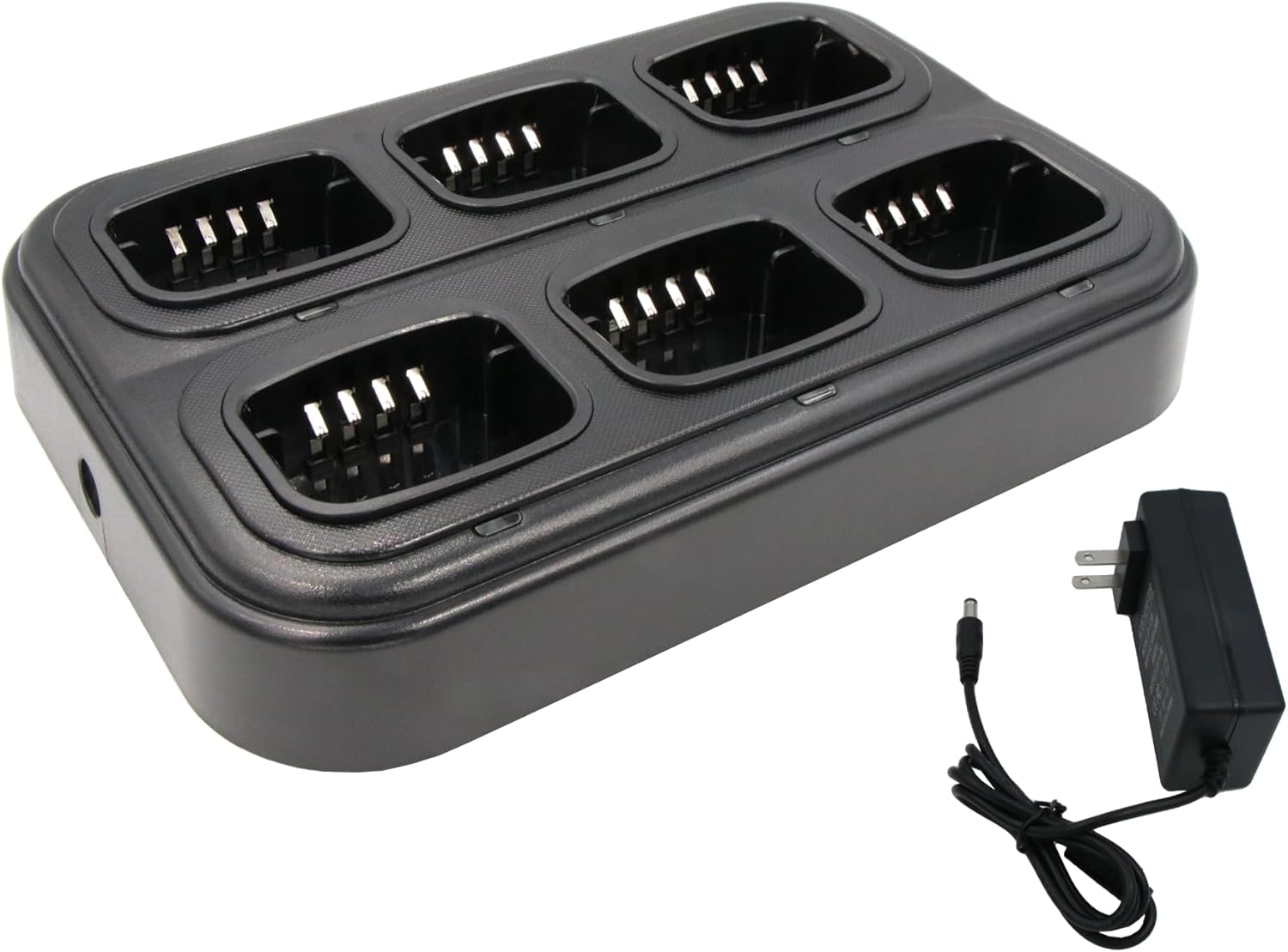 Multi Unit Charger for Motorola CP185 CP100D CP1300 PMNN4476A PMNN4080 PMNN4082 Radio Six-Unit Charging Station
