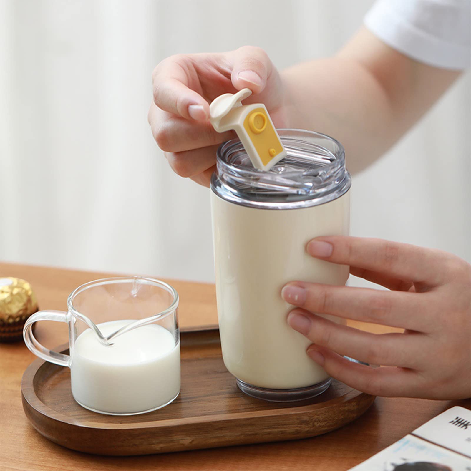 Kubek do kawy 440 ml Wody Cup 304 Ze Stali Nierdzewnej Wypoczynek Samochód Odkryty Portable Biznes Biuro Prezent Termos Eco Travel Tumbler z pokrywką do picia,A