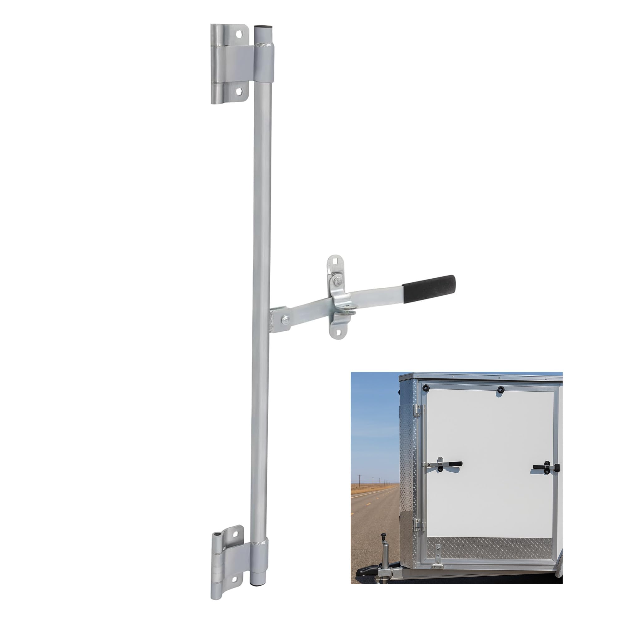 KUAFU 36" Trailer Cam Bar Lock for Enclosed Cargo Trailer Folding Ramp Door