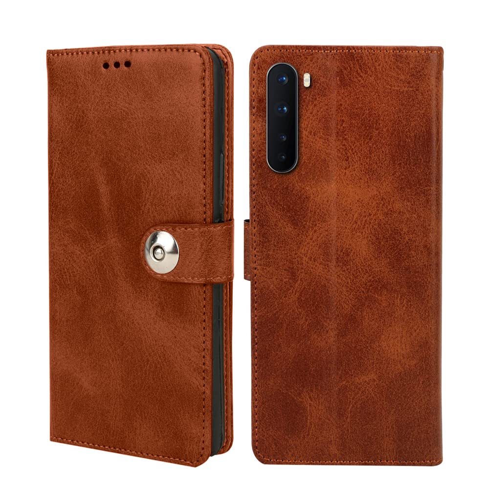 Winkel Premium Vegan Leather Magnetic Loop Flip Mobile Cover Case|Kickstand & Card Holder|360 Degree Grip Protection| Wallet Type with Magnetic Closure for OnePlus Nord-(Brown Color) (B09VJ4XZ5X) Amazon Price History, Amazon Price Tracker