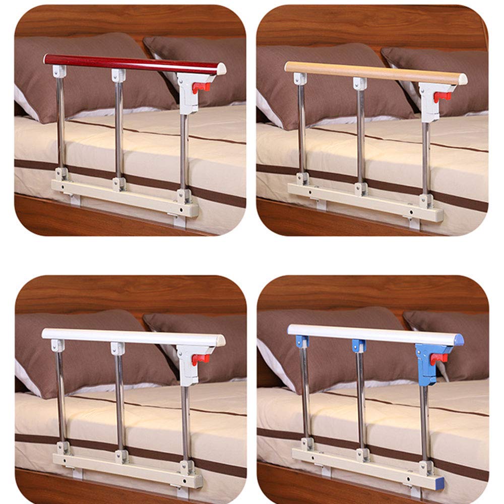 Barandilla de Seguridad para Cama de bebé, barandilla Plegable anticaídas, barandilla Lateral de Seguridad para Adultos, asa de Asistencia, para Personas Mayores, Rojo, 70 cm x 40