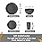 Teivio 32-Piece Kitchen Plastic Wheat Straw Dinnerware Set, Service for 8, Dinner Plates, Dessert Plate, Cereal Bowls, Cups, Unbreakable Colorful Plastic Outdoor Camping Dishes, Gray Matte
