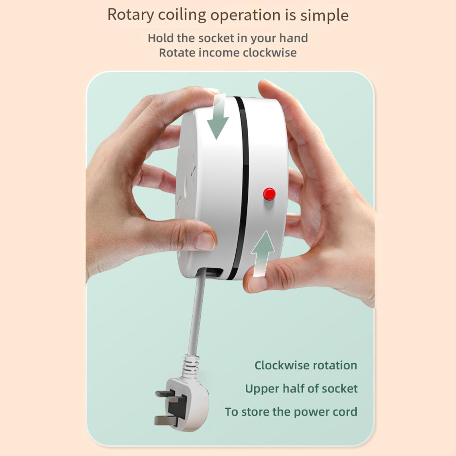 Multipresa con presa piatta a 4 uscite con 2 porte USB intelligenti Con prolunga da 1,8 M/2,8 M Caricatore da muro Stazione di ricarica,2.8M