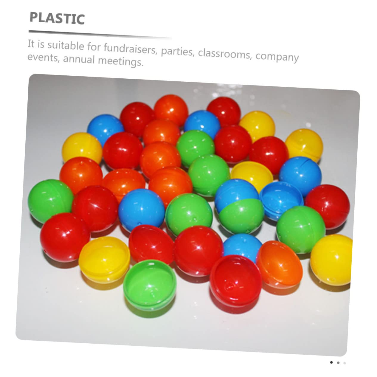 NULYLU Bright Activity Plastic Balls 20pcs Balls for Bingo Games Celebration Use