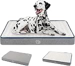 EMPSIGN Lit pour chien imperméable pour crate Pad Reversible Cool and Warm, Lits pour animaux de compagnie avec housse lavable et amovible, Tapis de couchage pour grands petits chiens moyens