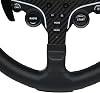 Replace 13 inch lightweight Original Leather Steering Wheel Panel For For MOZA ES/ESX Steering Wheel Hub; For Xbox Series X/S PS4 PS5 PC R5 R3 R16 R21 Base (For MOZA ES/ESX)