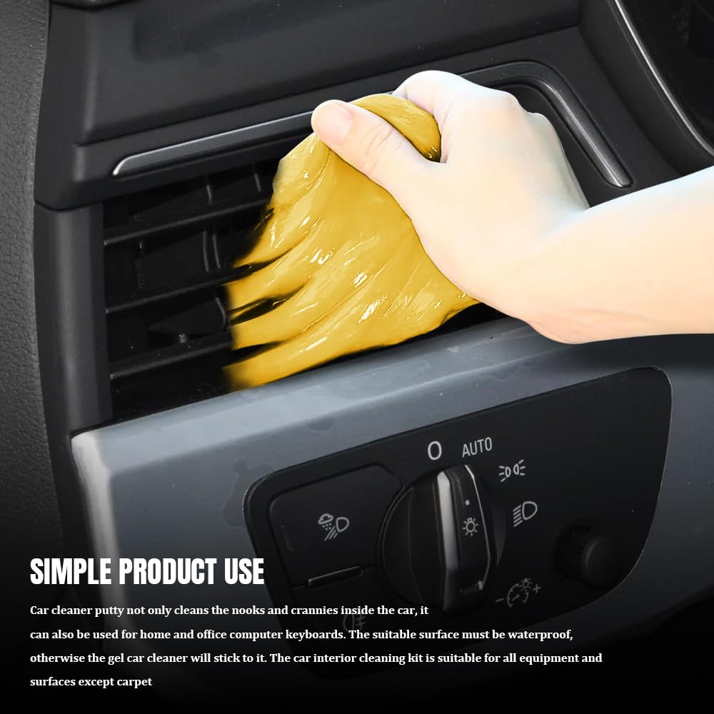 Gel de limpieza de coche, suministros de limpieza de coche, masilla de limpieza de coche, kit universal de limpieza de automóviles, herramientas de detalles de automóviles, accesorios para