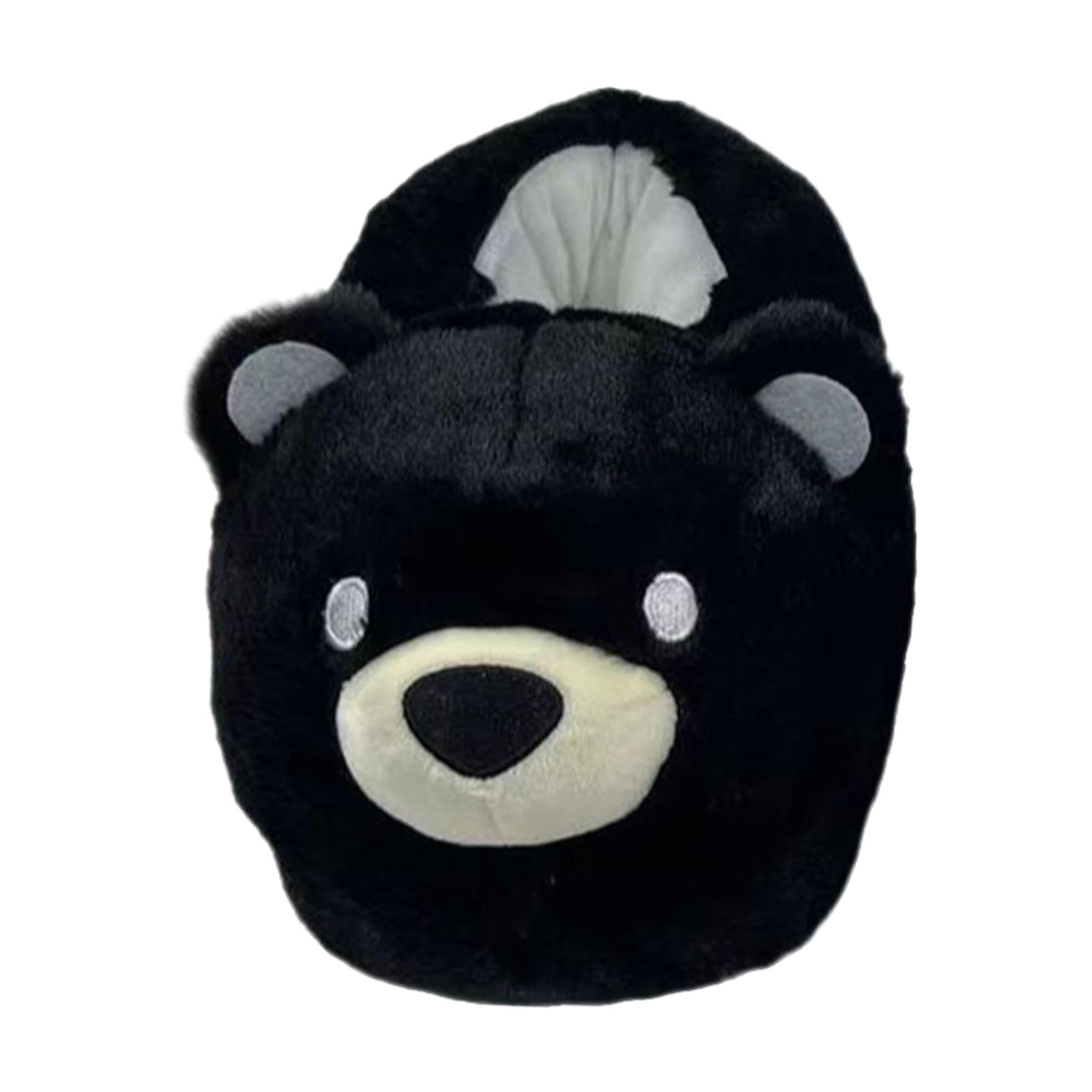 BNF®Furry Animal Shoes Cartoon Bear Winter Warm Slippers for Bedroom Winter Dorm Black|Clothing, Shoes & Accessories|Womens Shoes|Slippers|Package Includes:1 Pair Slippers-picture-16