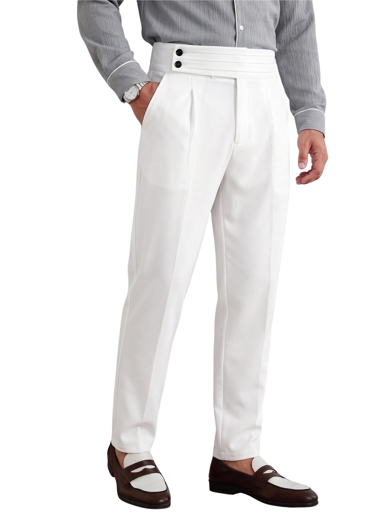 toplot Men's Regular Fit Causal Trouser || Men's Pant || Belt Trouser for Men (5277)-picture-55