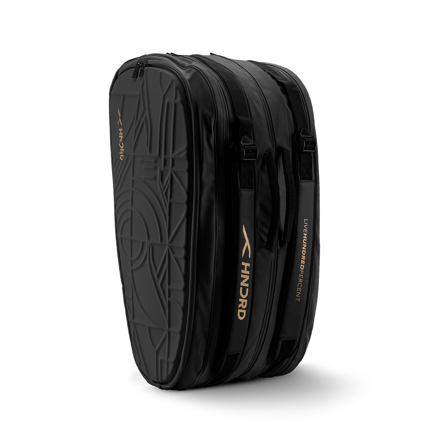 Hundred Aeris Pack Kit Bag with Abstract Textured Exterior | Thermal-Lined Compartment | Detachable Shoe Bag | 3 Compartments | Dual Quick-Access Pockets | Sports & Travel | Men & Women-image-8