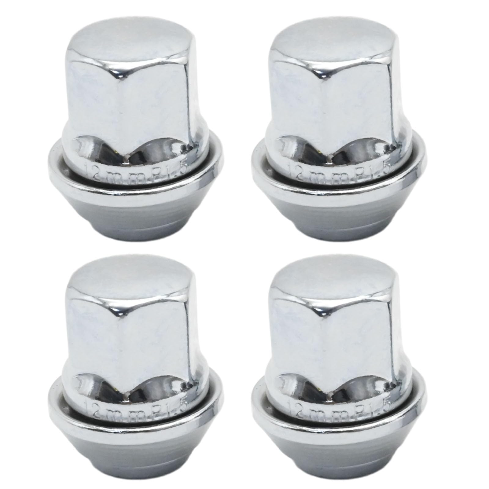 Set di 4 dadi per cerchi in lega, dadi di ricambio per Ford Fiesta Focus C-Max Fusion Mondeo Transit Connect Kuga KA Escort di ricambio per Volvo S40 V50 V40 C30 C70