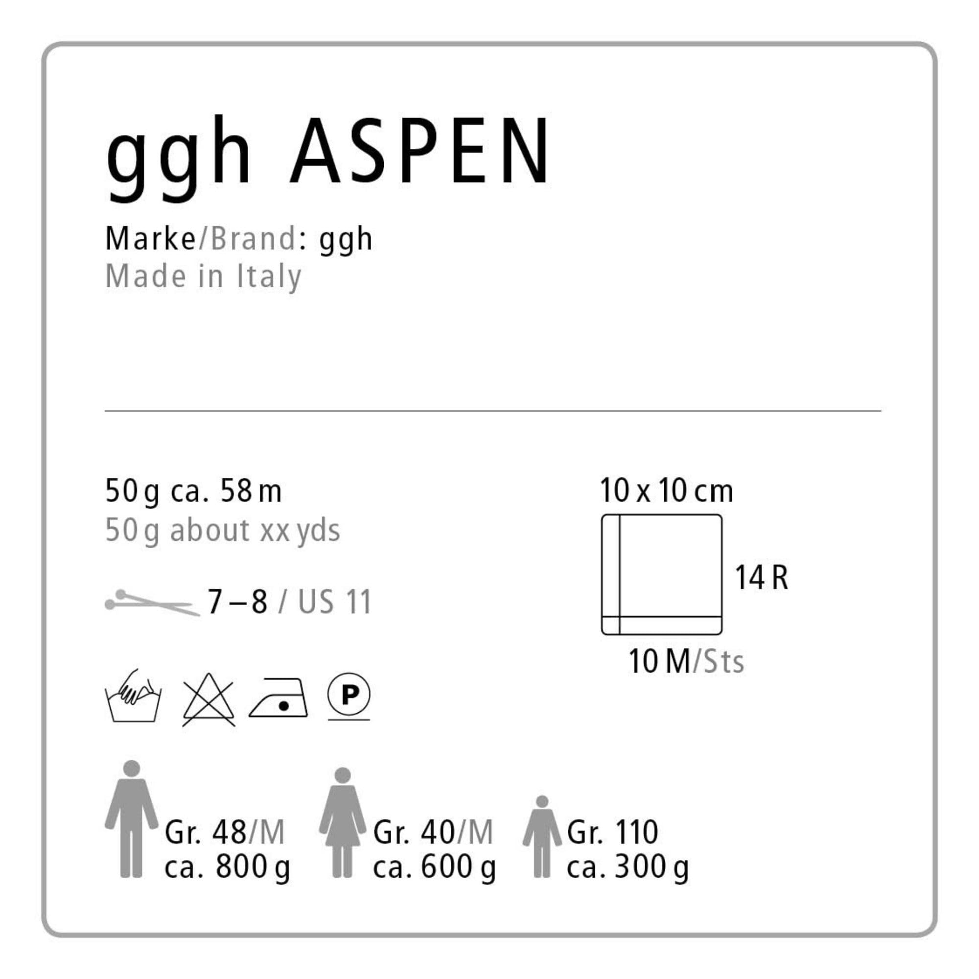 ggh Aspen Box - dicke Merinowolle Mischung - 6x50g Knäuel (insgesamt 300g) - zum Stricken oder Häkeln Farbe 040 - Silberblau