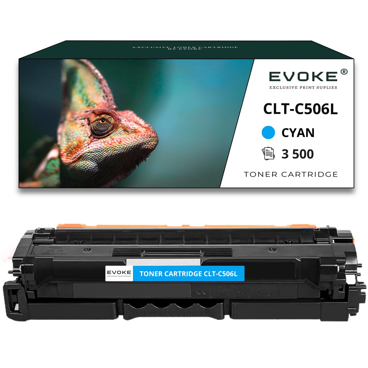 EVOKE CLT-K506L CLT-C506L CLT-M506L CLT-Y506L Toner Kompatybilny z SAMSUNG CLP-680 CLP-680DW CLP-680ND (Zestaw CMYK) 16500 Stron