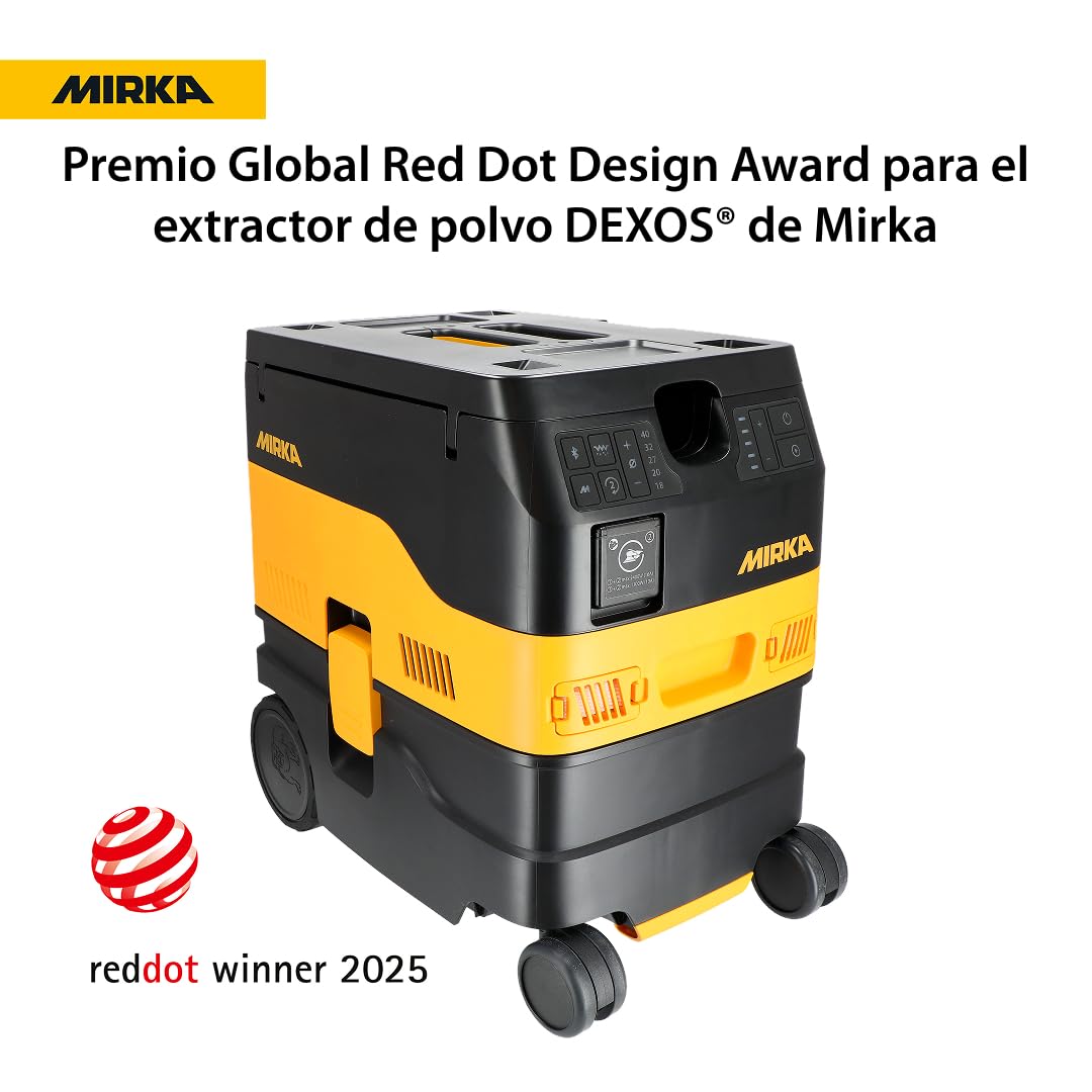 Mirka DEXOS 1217 M Odkurzacz Przemysłowy Klasa M 17l Automatyczne Czyszczenie Filtra