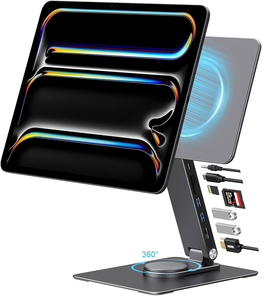 Amazon.com: GEWOKLIY iPad Pro M4 13-inch Magnetic Stand Hub