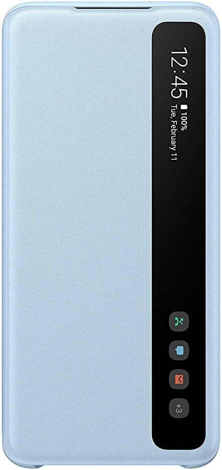 SAMSUNG Galaxy S20 Case, Official S-View Flip Cover (Blue)