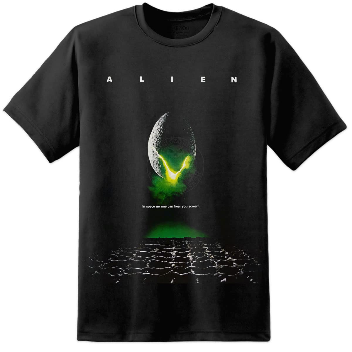 Alien Movie Poster T Shirt (S-3XL) - Ridley Scott Original Movie Weyland Yutani Prometheus James Cameron (Large) Black
