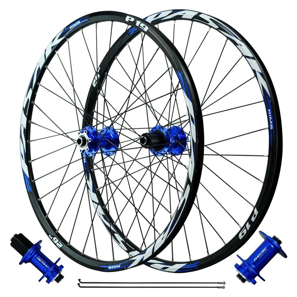 Roues VTT 26 Pouces 27,5" 29 Pouces, Frein À Disque 4 Roulements Scellés Jante de Roue Avant et Arrière 32H for Cassette 7-11 Vitesses