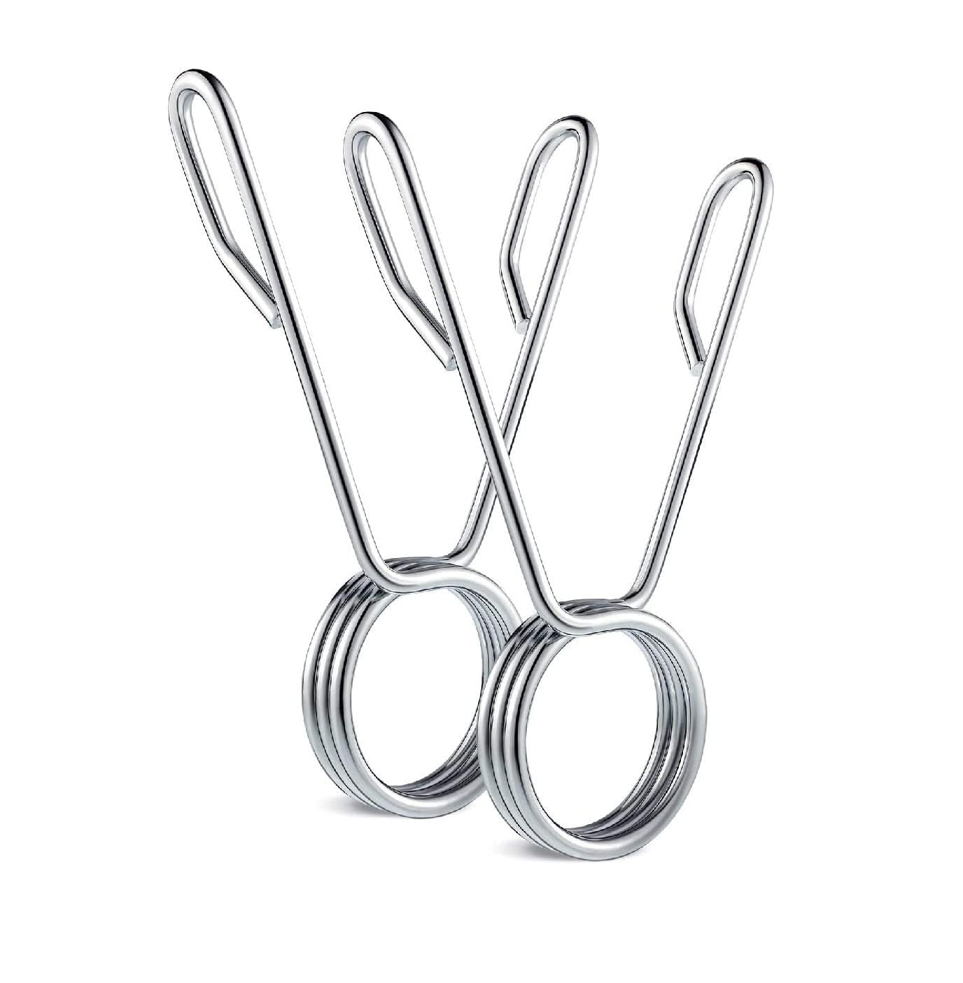 H S Olympic Spring Lock Collars for 50MM Gym Bars, Stainless Steel, Secure Weight Bar Clips - Pack of 2-image-44