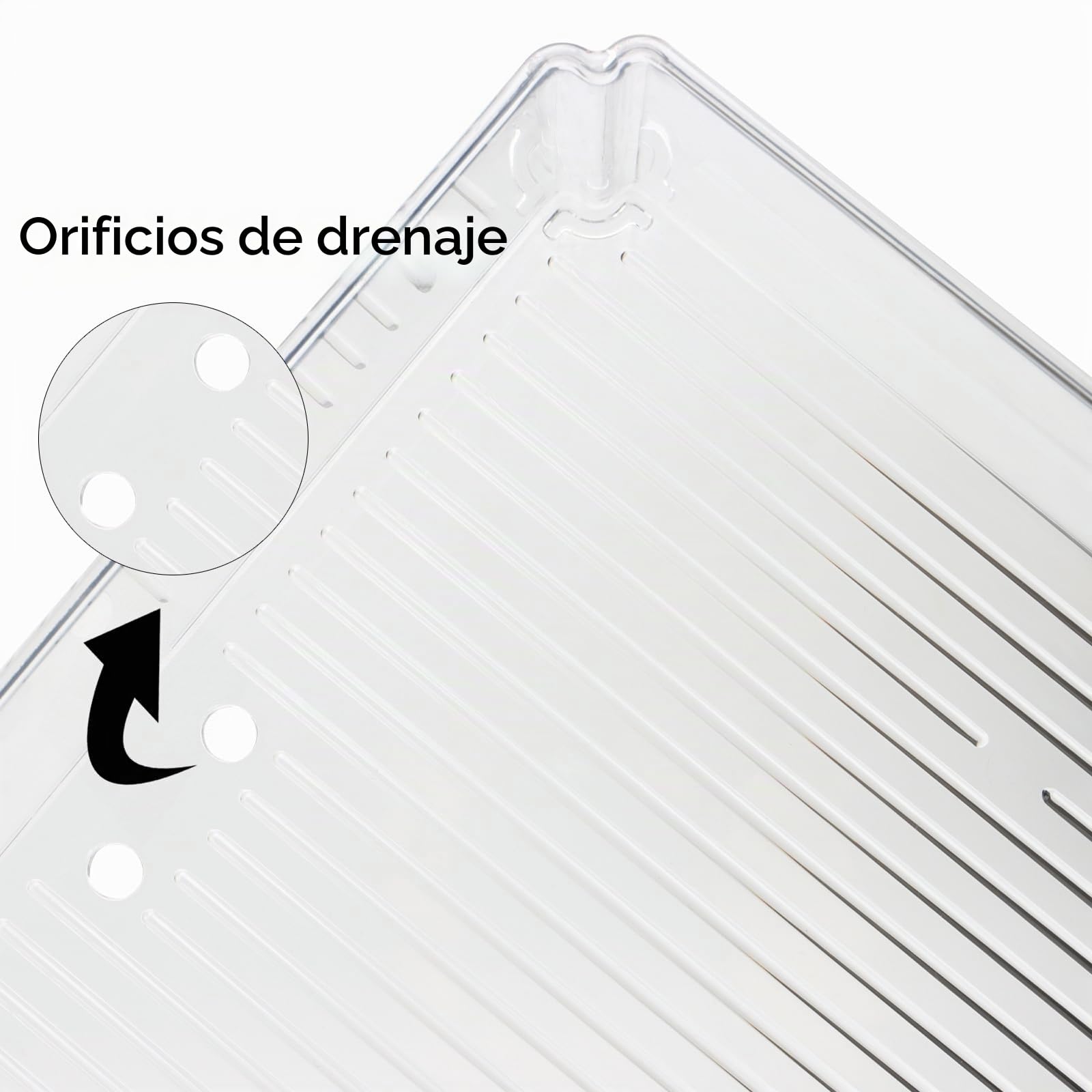 HAKZEON Paquete de 10 contenedores de almacenamiento transparentes para nevera con tapas, cajas de almacenamiento apilables para nevera con orificios de drenaje, organizadores de plástico para congela
