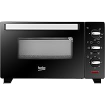 Beko – BMOF19B – Fornetto Elettrico, Cottura Ventilata, 19 Litri, 1380 W, 3 Funzioni, Timer 60 min, Temperatura fino a 220° – Nero, 47.4 x 28.3 x 28.3 cm, 6.5 kg