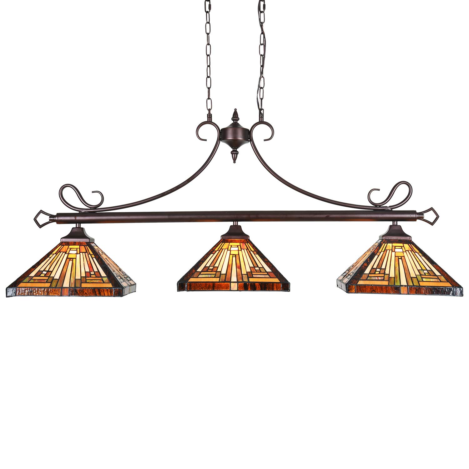 セール大人気 Capulina Tiffany Pool Table Island Chandelier 3Light 28inch