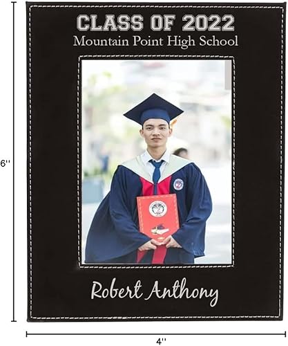 Miniatura 5 de CustomGiftsNow Clase 2022 2023 2024  Cuero sintético personalizado para colgar o recordar la mesa, celebración, memoria, piel sintética, foto,