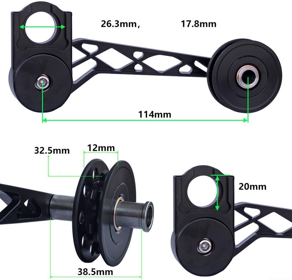 Chain Presser for for Brompton Cline 5/6/7 Speed Rear Derailleur Recommended for 5 Speed Modifications