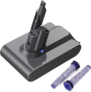 V7 Battery 21.6V 4600mAh Replacement for Dyson V7 Animal V7 HEPA V7 Motorhead Pro V7 Trigger V7 Car+Boat V7 Absolute V7 Handheld Vacuum Cleaner Battery+ 2 Filters