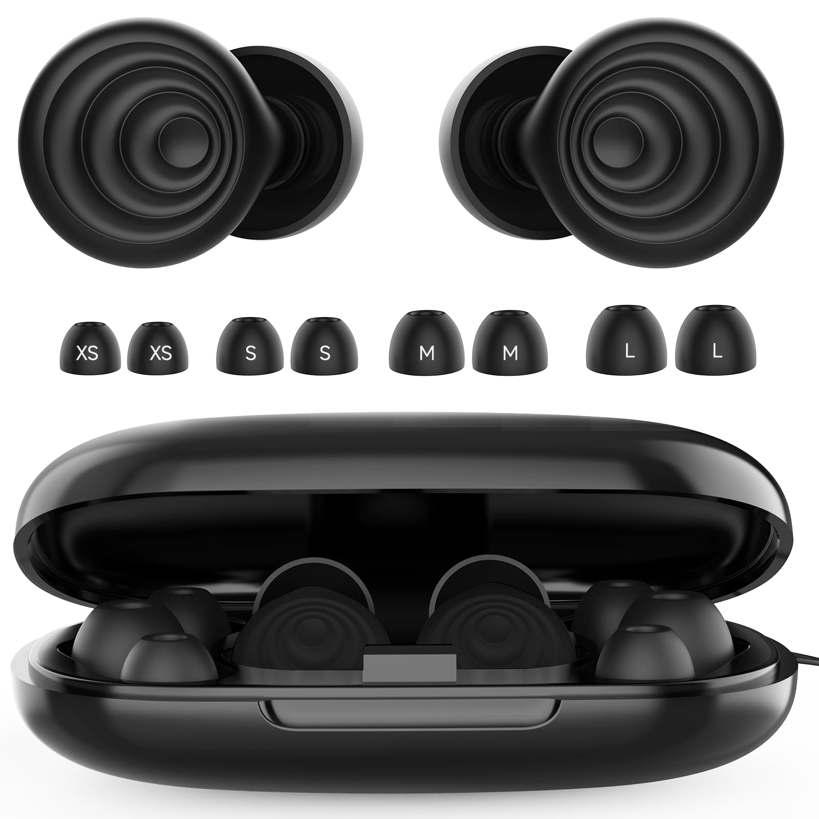 Noise Reduction Earplugs 45db for Sleeping,Concerts,Motorcycle,Focus Work & Travel - Reusa...