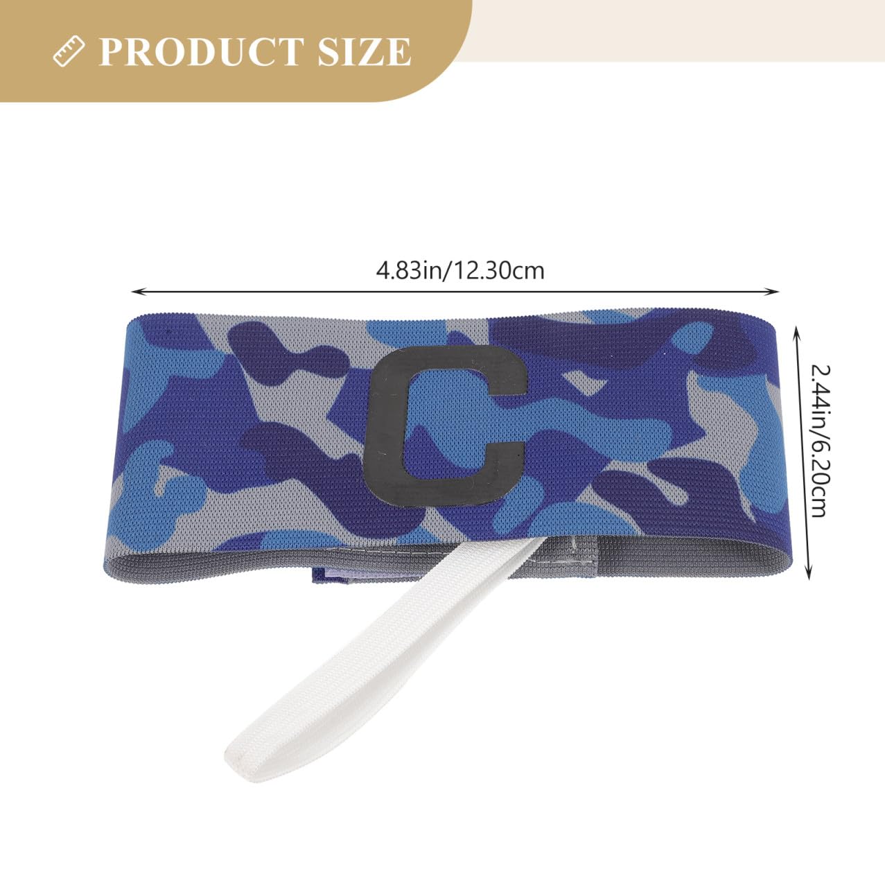INOOMP 12pezzi Fasce per Regolabili Accessori Calcio per Partite Armbands Comodi Camouflage e Arancione Perfetti per Adulti