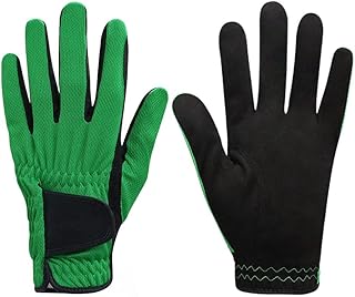 Golf Gloves Pack 1 Pcs Golf Glove Men Left Hand Breathable Green 3D Performance Mesh Non-slip Micro Fiber Golf Gloves Mens Man Golf Glove (Color : 1 Pcs Worn on LH D, Size : 24 Medium Large)