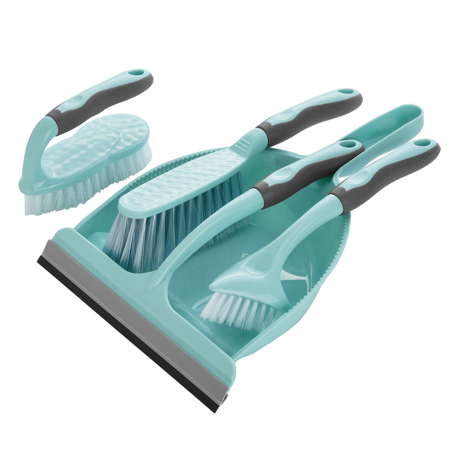 Buy ALINK 5 Piece Cleaning Set with Broom, Dustpan and Brush, Scrubbing