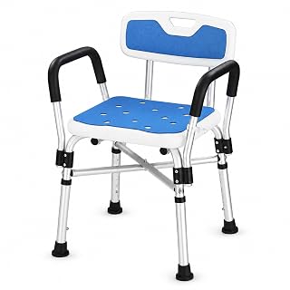 Shower Chair with Back and Arms, 400 lb Capacity - Amazon product rated Grade A