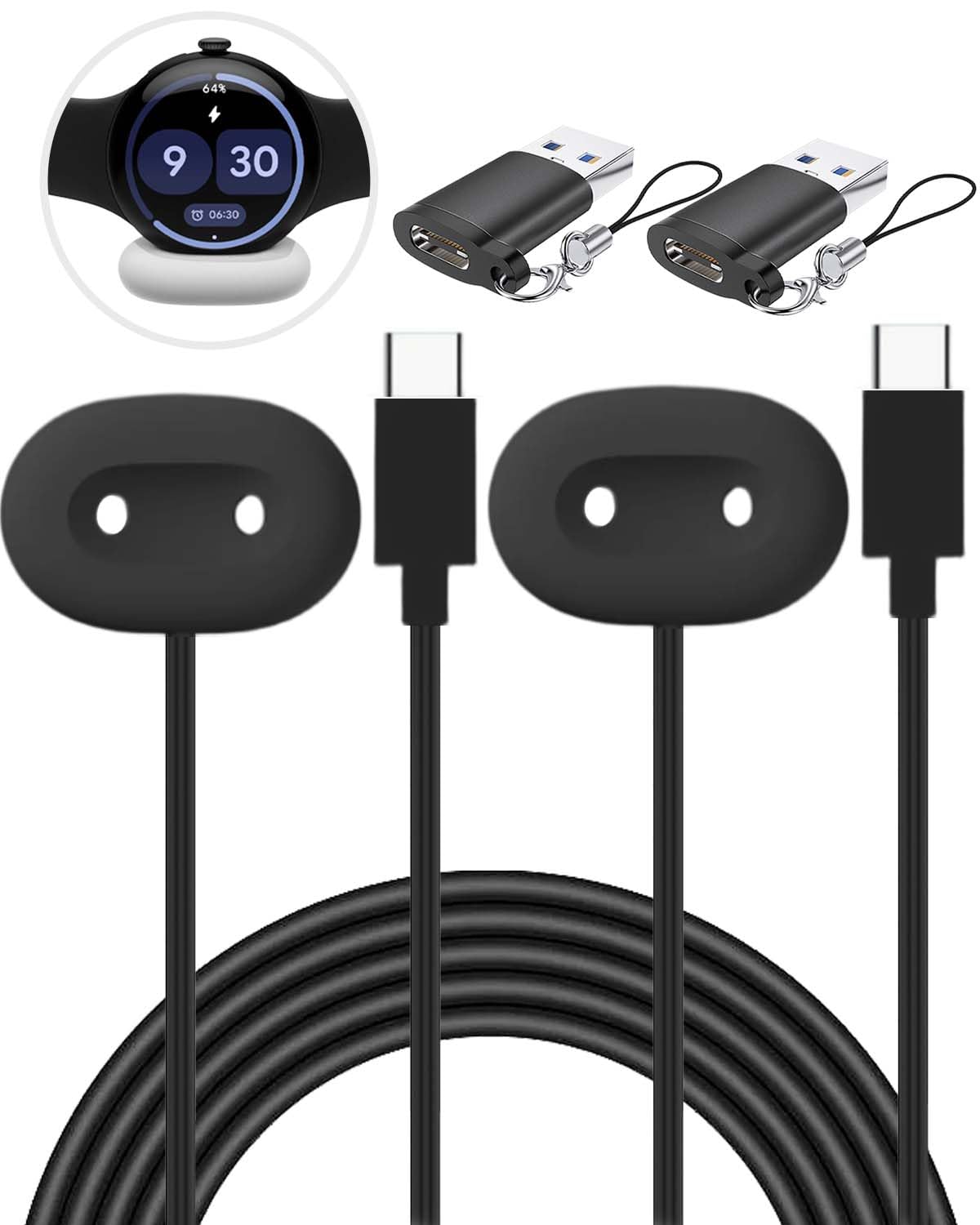 Amazon.co.jp: For Google Pixel Watch 4 スマートウォッチ 充電