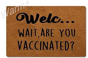 Funny Welcome Doormat - Are You Vaccinated?