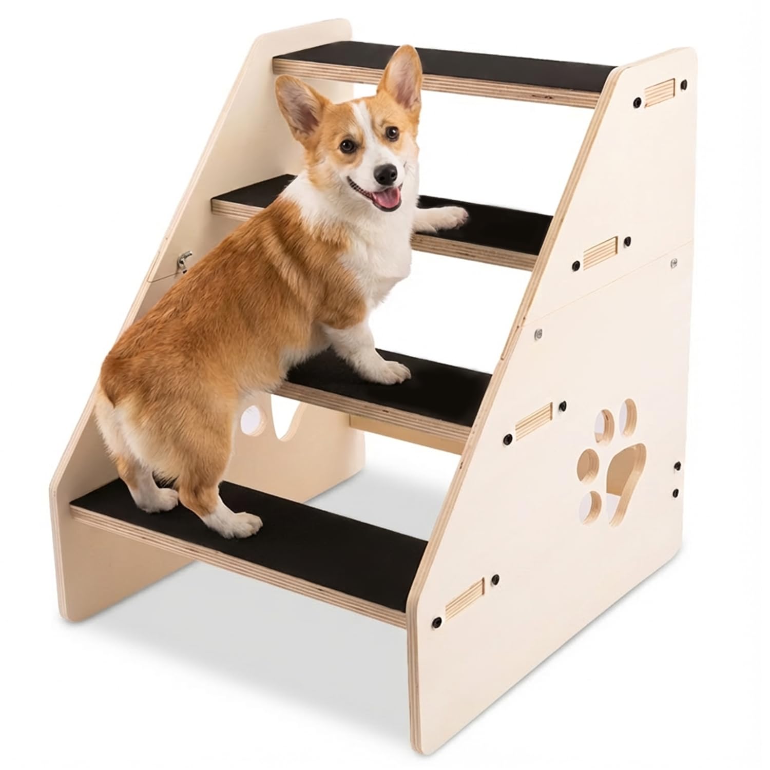 Photo 1 of Orchidleaf Wooden 4-Step Dog Ramp