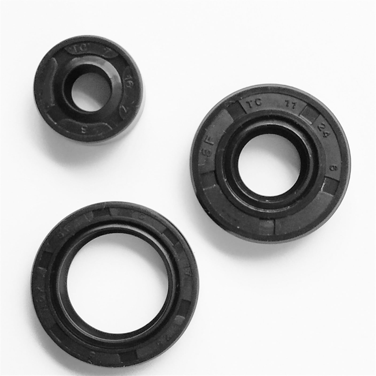 O-Ring-Satz, 1PC 25mm * 50/52mm 6/7/10/12mm Gummi Öl Dichtung, NBR Welle Skelett Dichtung, TC Nitril Lippe(25x50x7)
