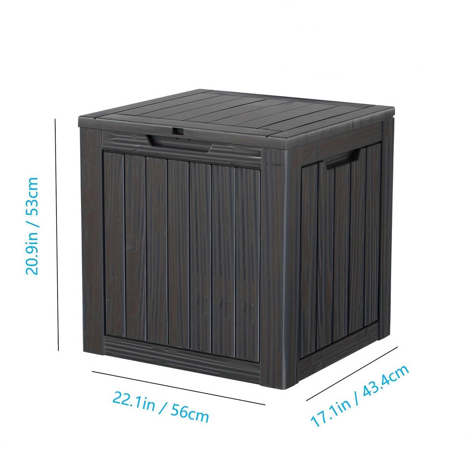 Coffre de Rangement pour Terrasse Boîte de Rangement Container de 45 Litres
