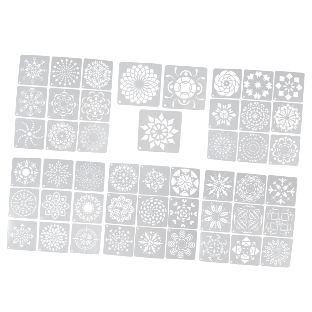 Pochoirs Mandala pour peinture et coffret dessin cadeau créatif