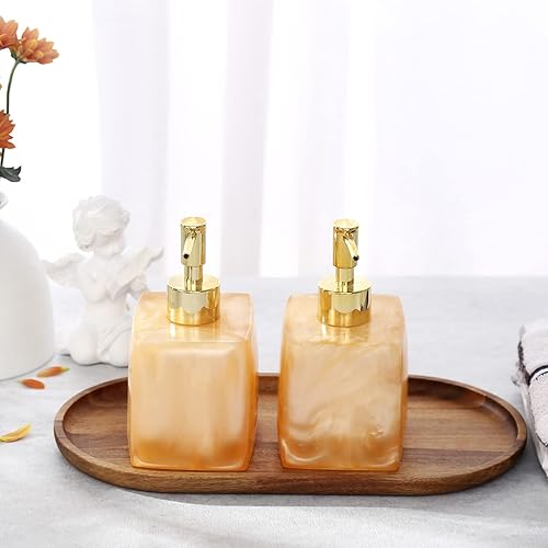 Miniatura 5 de Bandeja ovalada de madera, 2 bandejas largas de madera para servir alimentos, bandeja para tanque de inodoro de acacia, bandeja de cosméticos para