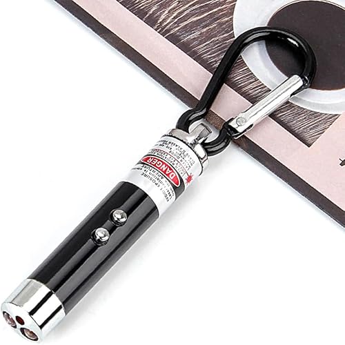 Miniatura 7 de 6 unids mini puntero láser rojo gato juguete interactivo entrenamiento herramientas blanco antorcha luz suministros para mascotas