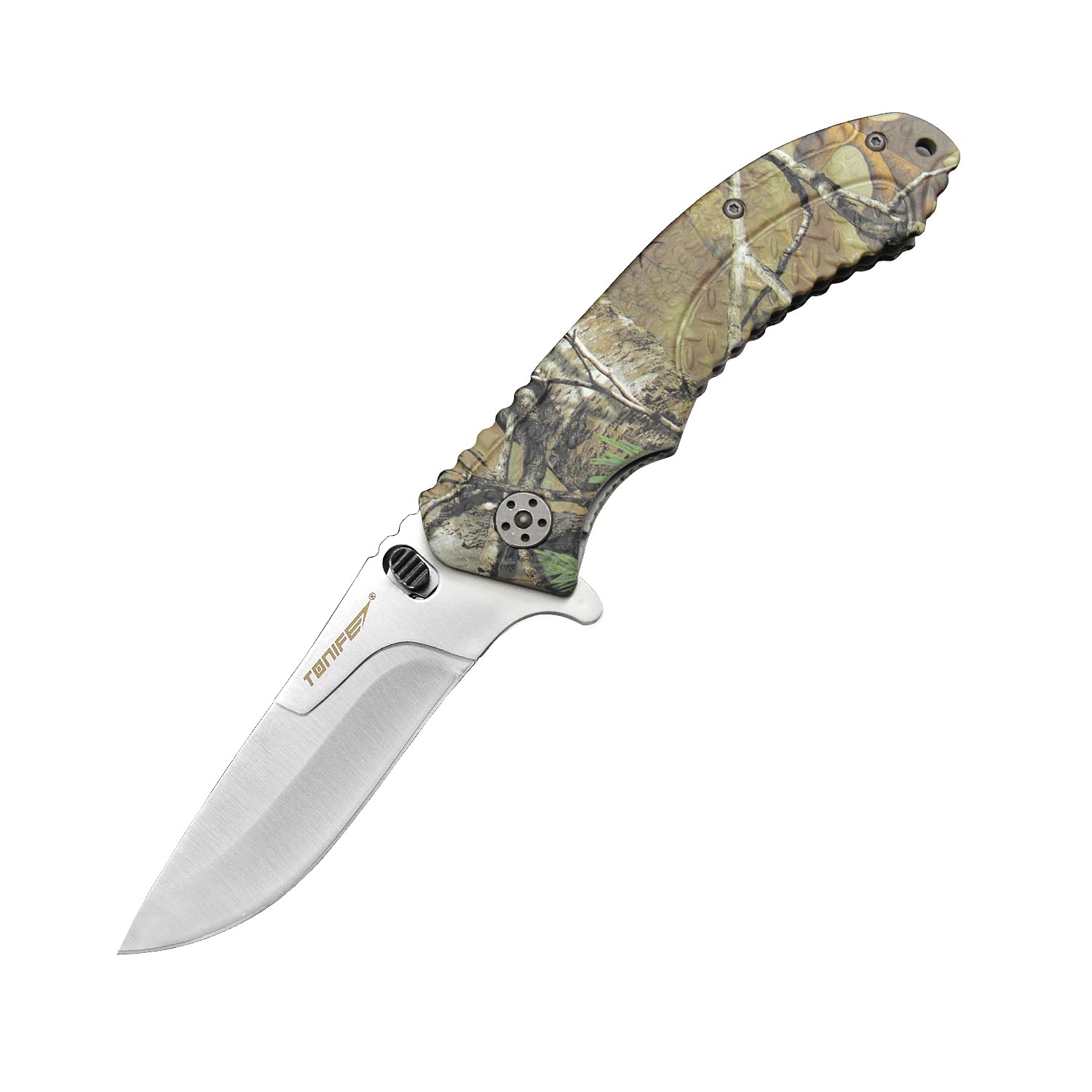TONIFE Selva Navaja Multiusos Navaja Intercambiable con Hoja de Acero 5Cr15MoV Mango de Aluminio y Clip Metálico de Bolsillo Cuchillo Outdoor Cuchillo de supervivencia