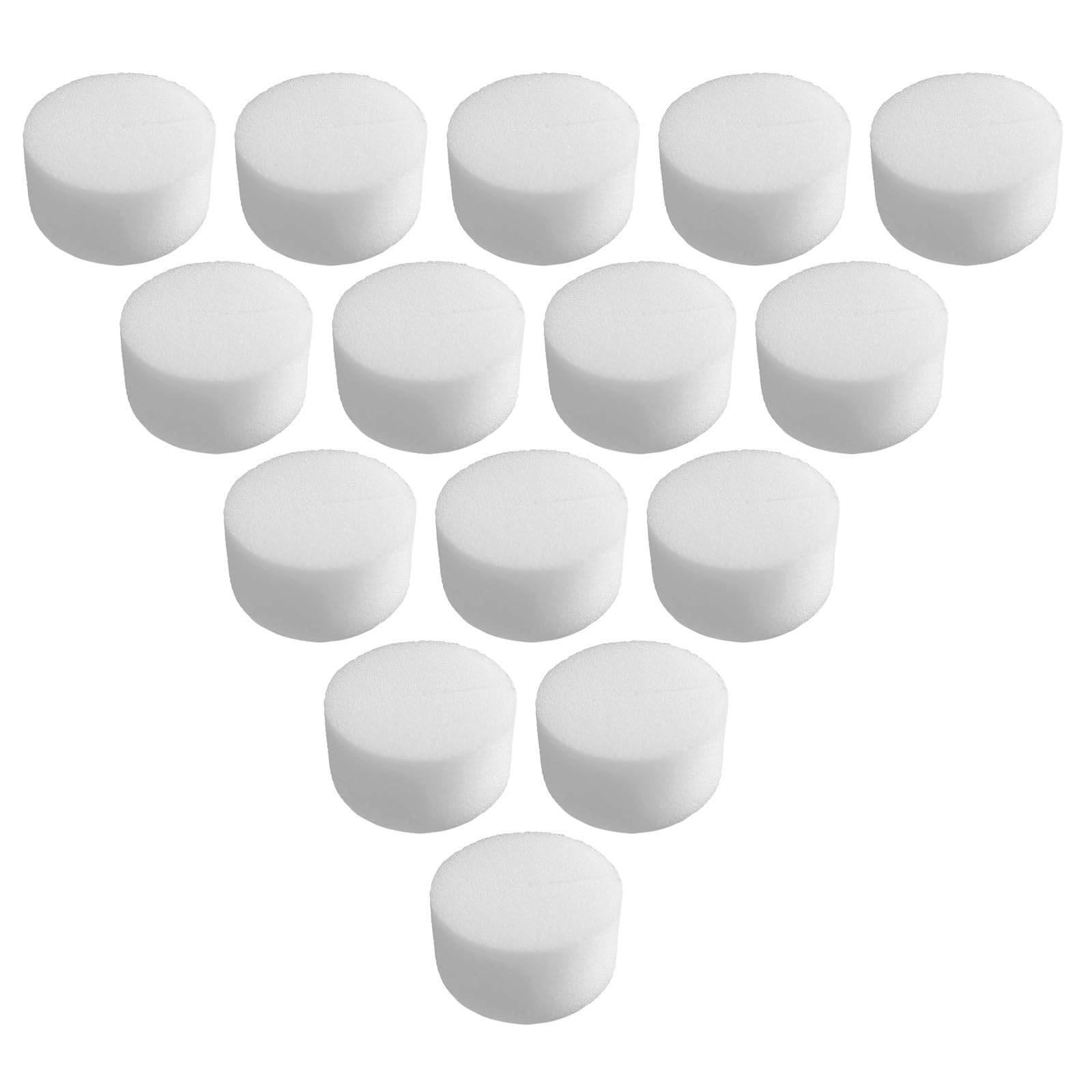 SHINEOFI Hydroponischer Schwamm 60mm 50 Stück Pflanzschwamm aus Weißem Schwamm Material für Erdlose Kultivierung von Setzlingen und Hydrokulturpflanzen Platzsparend und Schnell