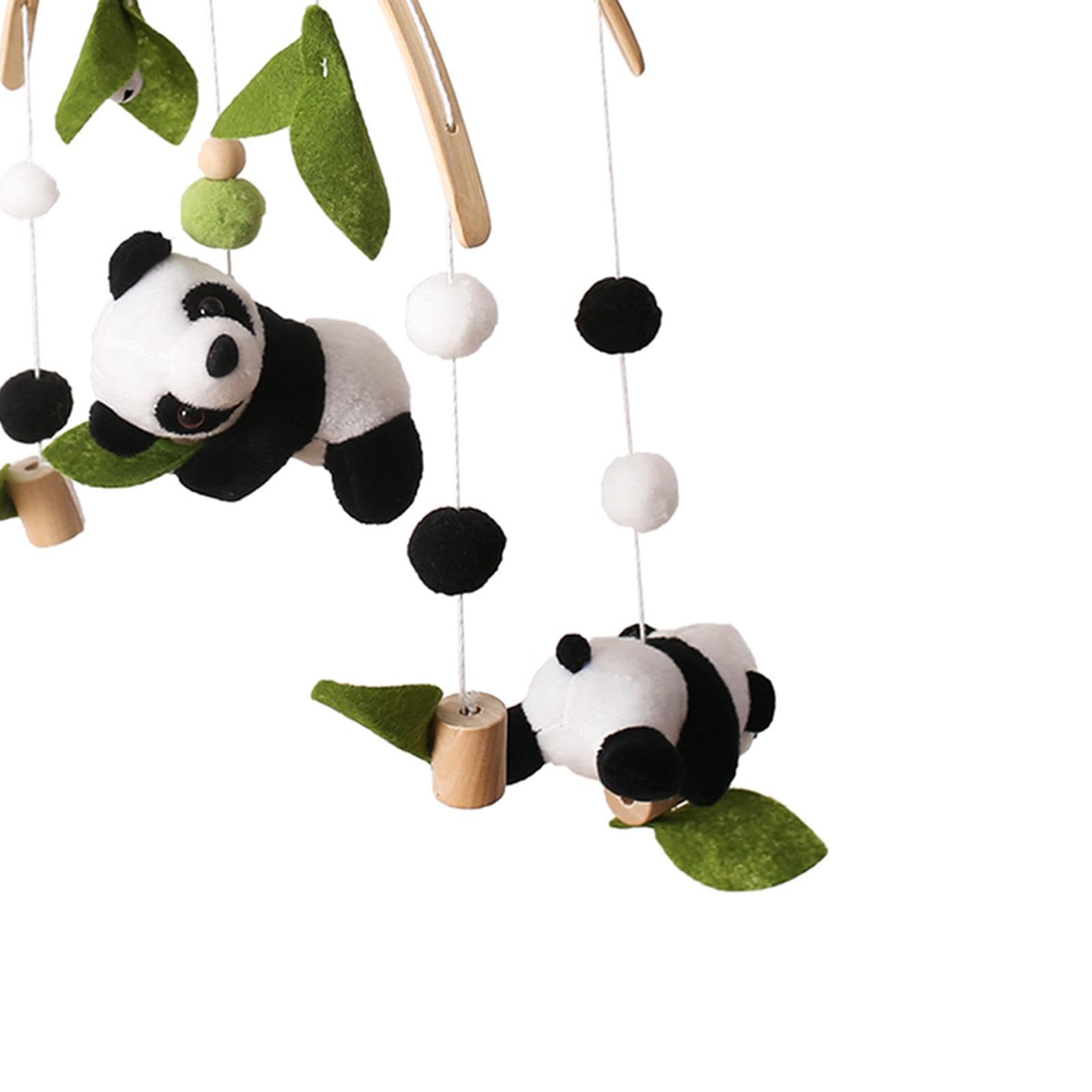 kowaku Móvil para Cuna de Bebé, Juguete con Forma de Panda, Campana para Cuna, Decoración de Techo para Sala de Estar