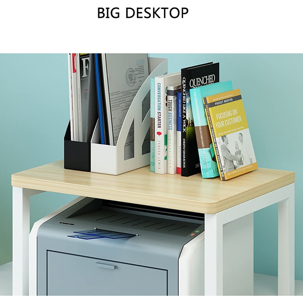 Desktop printerstandaard met opbergruimte 2-laags desktopplank