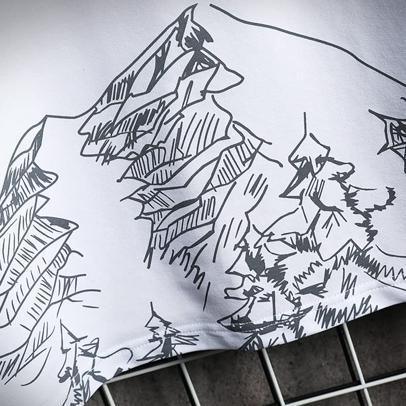 Ensemble t-shirt et short d'été blanc L contre la chaleur - 5